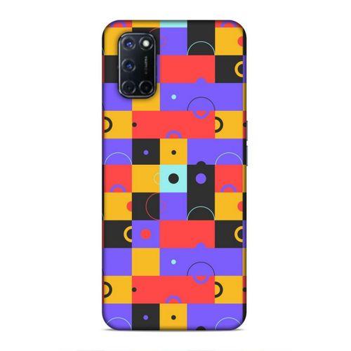 Oppo A92 Uyumlu Kılıf Insomnia (37) Silicone Cover Mor Sarı