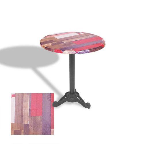 Dockers Çipa Döküm Ayak Yuvarlak Masa Çap 70cm - (Werzalit, Wermodin ve Allzalit Tabla) - Redwood