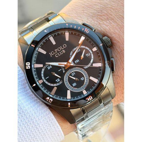 JG.Polo Club İtalyan Tasarım Bileklik Hediyeli Çelik Kordon 2 Yıl Garantili Erkek Kol Saati 04414.4
