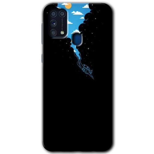 Galaxy M31 Kılıf HD Desen Baskılı Arka Kapak - Derinlere Yolculuk + Kırılmaz Cam