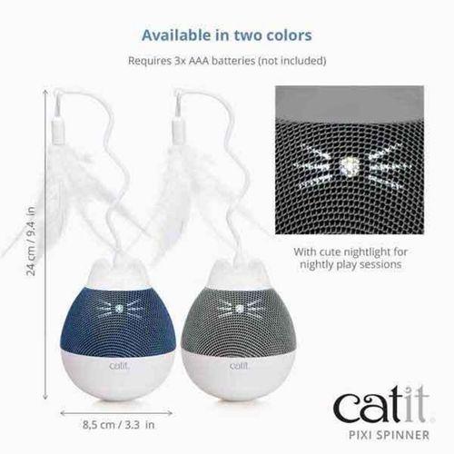Catit Pixi Spinner Akıllı Oyuncak Mavi Beyaz