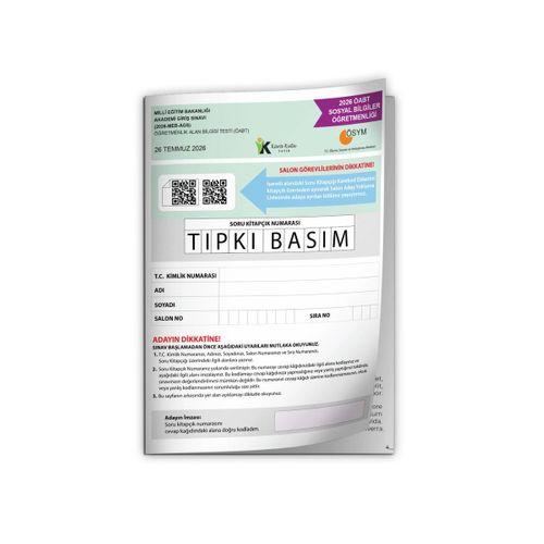 2026 MEB-AGS ÖABT Sosyal Bilgiler Öğretmenliği ÖSYM Tıpkı Basım Kitapçığı TG Deneme