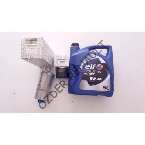Logan 1 - I Yağ Bakım Seti ( Yağ Filtresi+Mazot Filtresi+5/40 5Lt Elf Motor Yağı) 8200768927 - 7701478547