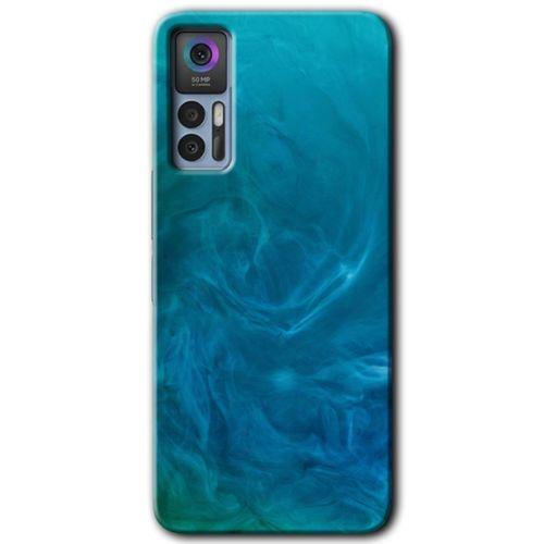 TCL 30 Plus Kılıf HD Desen Baskılı Arka Kapak - Mavi Aura