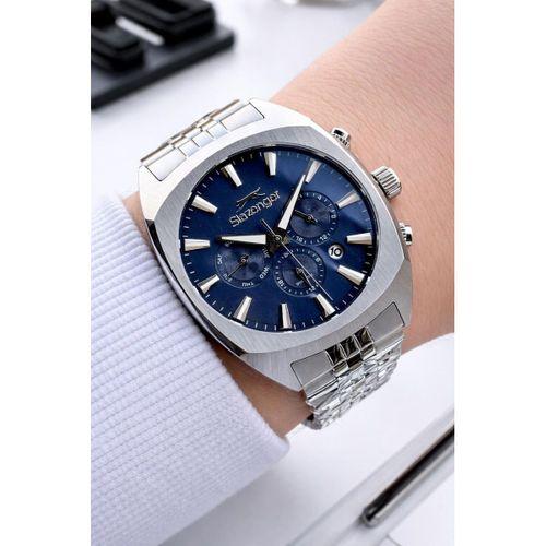 Slazenger Çelik Kordon İç Fonksiyonları Aktif 10 Atm+Bileklik Hediyeli Erkek Kol Saati VS.BLKT.0884