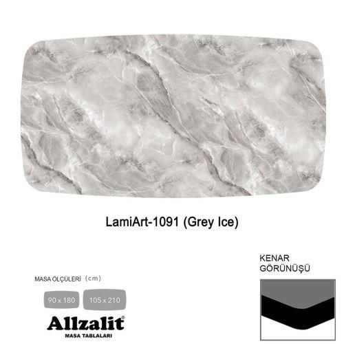 Allzalit LamiArt Masa Tablası 90X180 - DCLAMART-1091 - (GreyIce)
