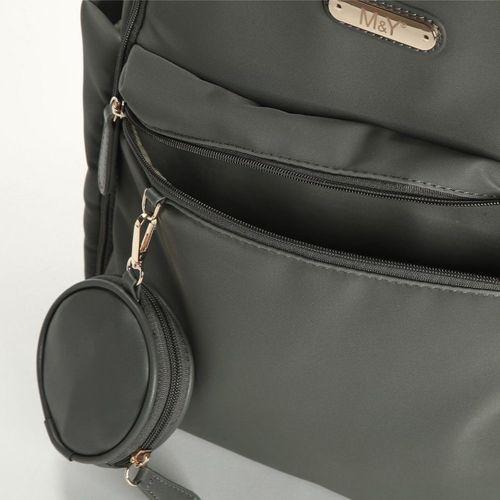 M&Y Diamond Anne Bebek Bakım Sırt Çantası 7345 Gri