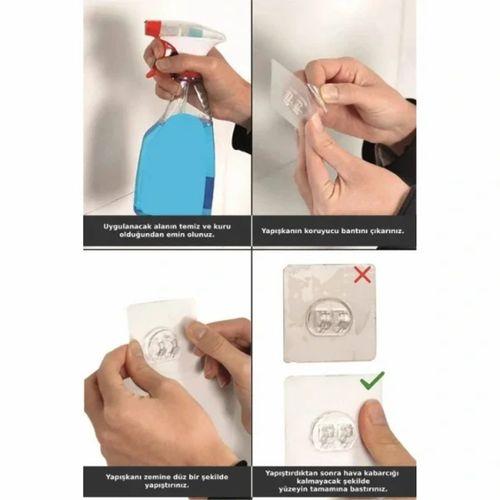 Yapışkanlı Duş Ve Banyo Rafı