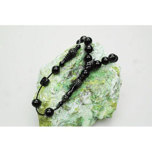 Oltu Taşı Kareli Oyma Nakkaş İmameli Sade Tespih