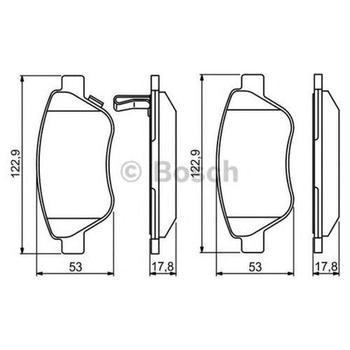 Bosch Fren Balatası Ön 123Mm Corsa D S07 1.0 06