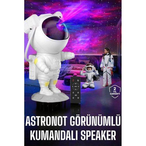 Çocuklara Özel Projeksiyon Astronot Lamba Speaker Sevimli