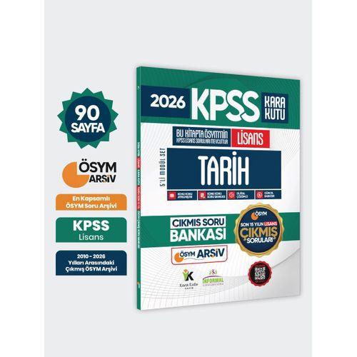 2026 FULLLisans KPSS Lisans Tarih Kara Kutu ÖSYM Çıkmış Soru Bankası Son 15 Yıl(Sadece Lisans)