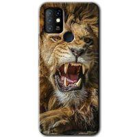 İnfinix Hot 10 Kılıf HD Desen Baskılı Arka Kapak - Lion King