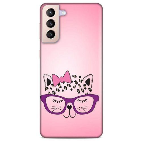 Lopard Samsung Galaxy S21 Plus Uyumlu Kılıf Kediler (12) Koruyucu Silikon Kurdelalı