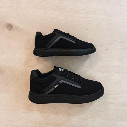 Dakır's 2298 Siyah Fuspetli Hafif Rahat Keten Spor Ayakkabı