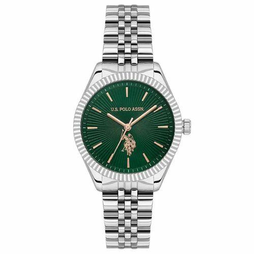 U.s. Polo Assn. USPA2045-09 Quartz Çelik Gri Yeşil Kadran 34 mm Kadın Kol Saati