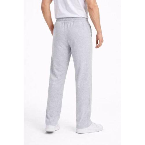 Erkek Düz Paça Beli Lastikli İpli Günlük Spor Eşofman Altı Rahat Fit - Gri