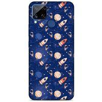Realme C15 Uyumlu Kılıf Mavi Delisi (30) Silicone Case Galaksi