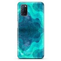 Alcatel 3x 2020 Kılıf Pastel Renkler (6) Silikon Kılıf Mavi Yeşil