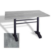 Dockers Çipa 3010 Döküm Ayak Masa 80x120 cm - (Werzalit, Wermodin ve Allzalit Tabla) - Light Temperado