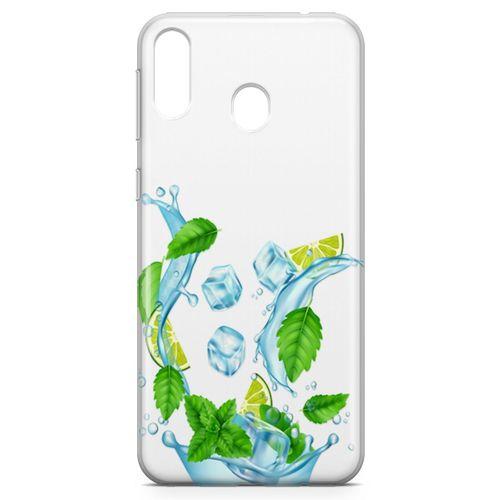 Samsung Galaxy M20 Kılıf Nane Limon Buz Arka Kapak Koruma Desenli Full Koruyucu