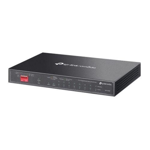 OMADA DS110GMP, 10 Port Gigabit,  8 Port Gigabit PoE+, 123W, 1 Port Combo Gigabit SFP, Yönetilemez, Metal Kasa Masaüstü Sessiz Switch