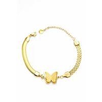 Kelebek Bileklik - Altın
