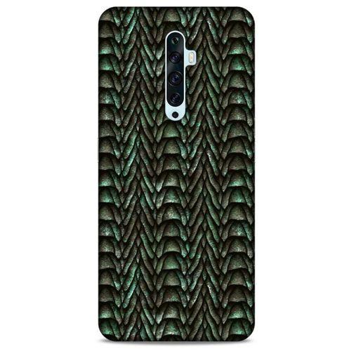 Oppo Reno 2z Kılıf Dragons (9) Kılıf Ejderha Cilt Açık Yeşil