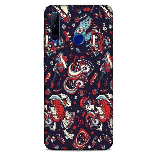 Retro (6) Desen Silikon Kılıf Renkli Huawei Y6P Kılıf