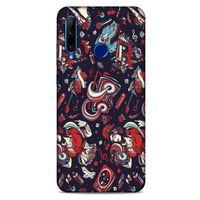Retro (6) Desen Silikon Kılıf Renkli Huawei Y6P Kılıf