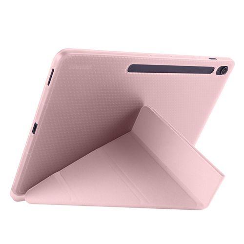 Galaxy Tab S10 FE Plus Kılıf Zore Tri Folding Kalem Bölmeli Standlı Kılıf