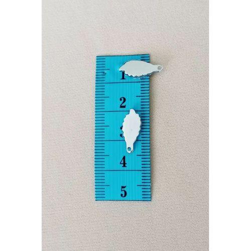 Oya Abiye Bileklik Kolye Pleksi Metalik Plastik Pul Gümüş Renk 24 gram 210 adet - BNC572