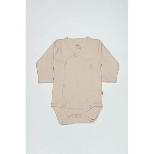 Bistyle Organik Natural Basic Style Kruvaze Uzun Kol Body Bs17102 Bej