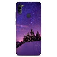 Lopard Samsung Galaxy M11 Uyumlu Kılıf Gece'S (4) Koruma Kılıfı Mor