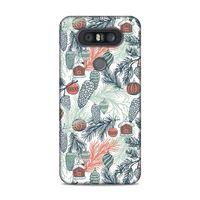 LG Q60 Kılıf Cam Agaci Susleri Arka Kapak Silikon Koruma Full Koruyucu