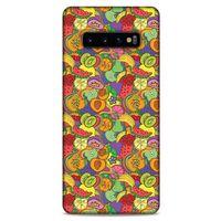 Frutix Meyve Mix 08 Samsung Galaxy S10 Plus Kılıf Desenli Silikon