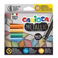 Carioca Carioca Metalik Jumbo Keçeli Kalem 6lı