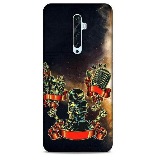 Lopard Oppo Reno 2z Uyumlu Kılıf Tattoo's (16) Kalın Kılıf Karışık