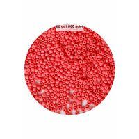 Karpuz Pembesi Renk 4 mm Yaklaşık 660 adet / 60 gram Cam Boncuk Oya Yazma Bileklik ve Kolye