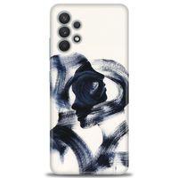 Samsung Galaxy A32 Kılıf HD Baskılı Kılıf - Adam ve Kadın + Tam Ekran Koruyucu