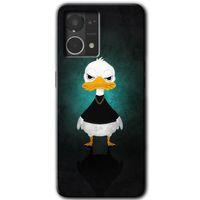 Oppo Reno 7 4G Kılıf HD Desen Baskılı Arka Kapak - Angry Duck + Kırılmaz Cam