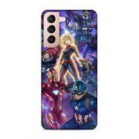 Samsung Galaxy S21 Uyumlu Kılıf BMovie (37) Silicone Cover Kaptan Amerika