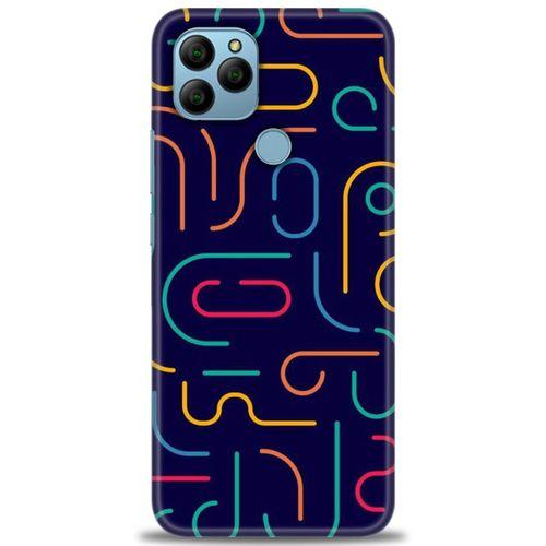 General Mobile GM 21 Kılıf HD Baskılı Kılıf - Renkli Çubuklar + Tam Ekran Koruyucu