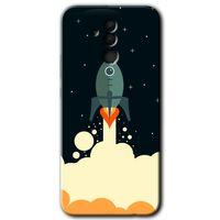 Huawei Mate 20 Lite Kılıf Baskılı Kapak - Space Smoke +Tam Ekran Koruyucu