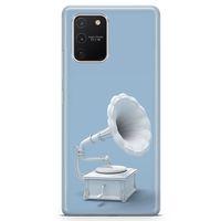 Samsung Galaxy S10 Lite Kılıf Gramofon Arka Kapak Koruma Desenli Full Koruyucu
