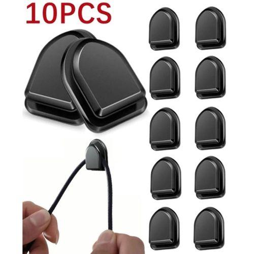 Siyah Çok Amaçlı Yapışkanlı Kanca 10 lu