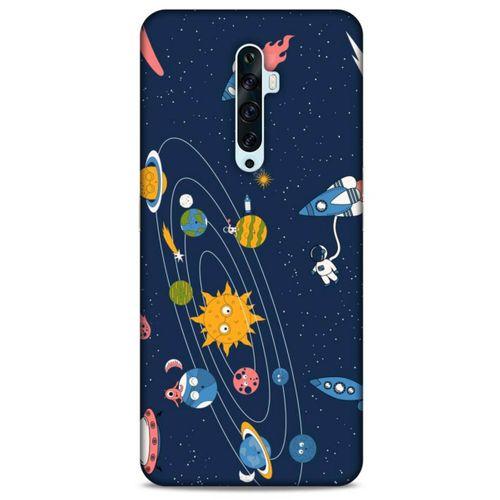 Oppo Reno 2z Uyumlu Kılıf Mavi Delisi (28) Arka Kapak Ufo