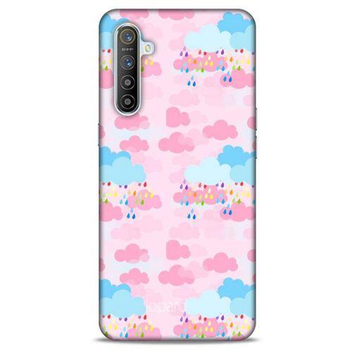 Oppo Realme XT Kılıf Pastel Renkler (49) Ultra Silikon Kılıf Şeker Pembe Mavi