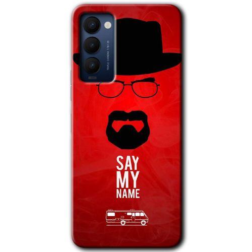 Tecno Camon 18 Kılıf HD Desen Baskılı Arka Kapak - Say My Name + Kırılmaz Cam