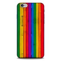 Lopard Apple Iphone 6 Plus Uyumlu Kılıf Wood'X (24) Darbe Emici Kılıf Desenli